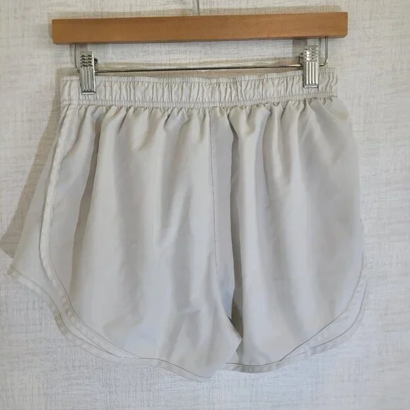 Nike Dri Fit Running Shorts Womens Medium White Drawstring Lined Athletic - Picture 3 of 9